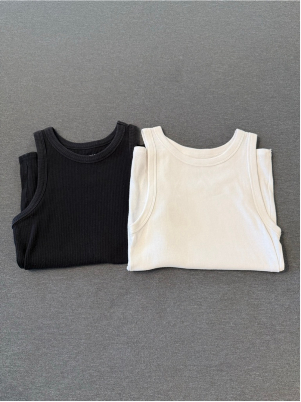 Two layering tank tops M Maurice's black Target A New Day White EUC